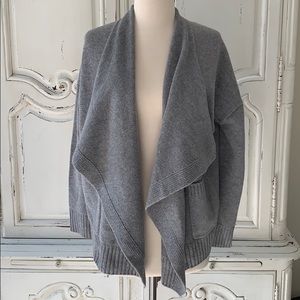 Vince Grey Open Cardigan with Pockets